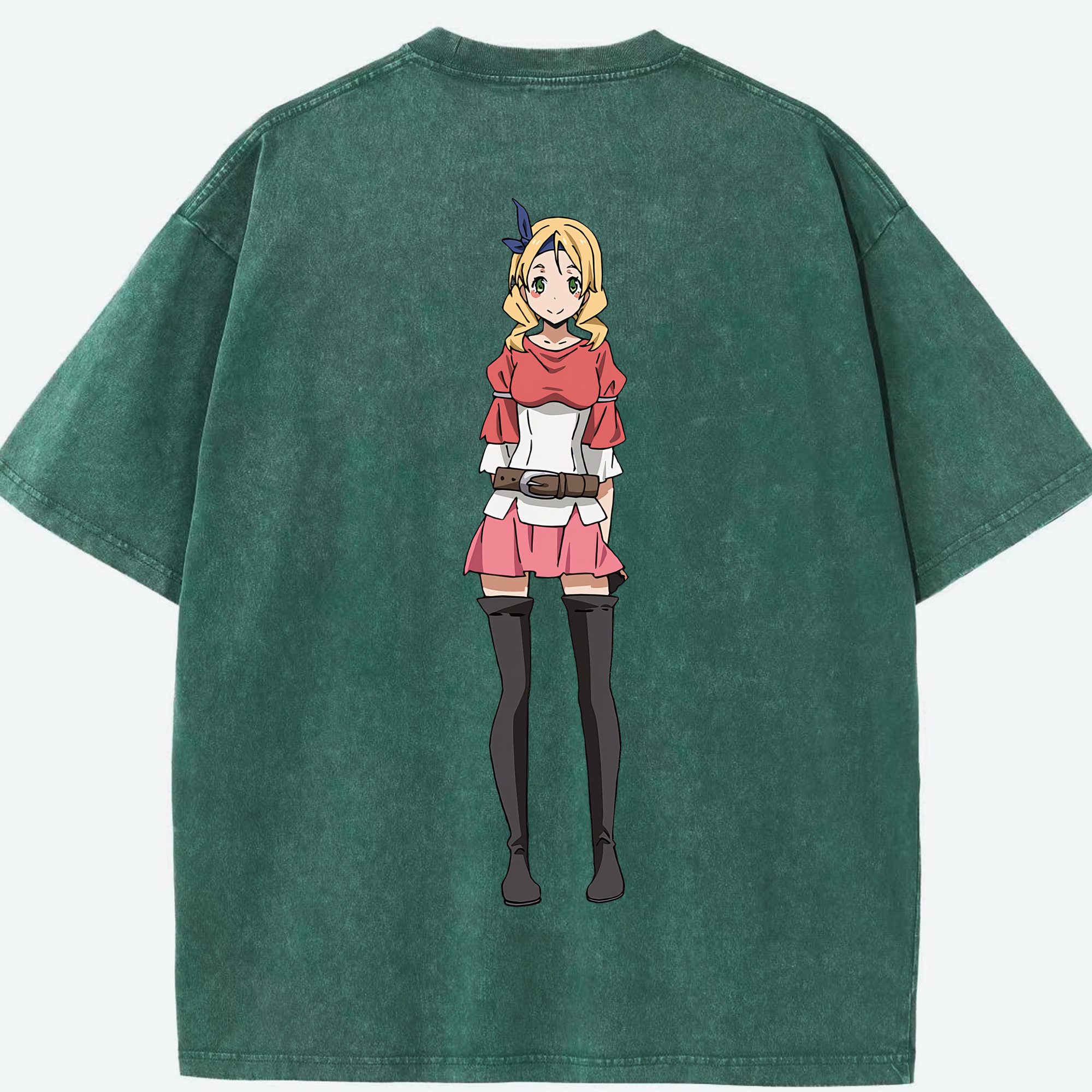 （画像用） 転スラ Regarding Reincarnated to Slime 綿100% ヴィンテージ風 半袖Tシャツ（背面プリント）